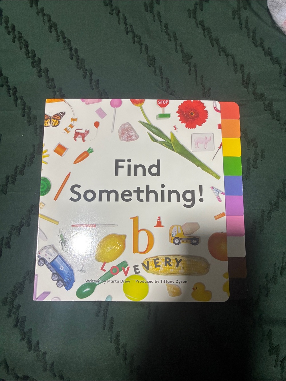 Find Something! Lovevery Board Book with Color Tabs